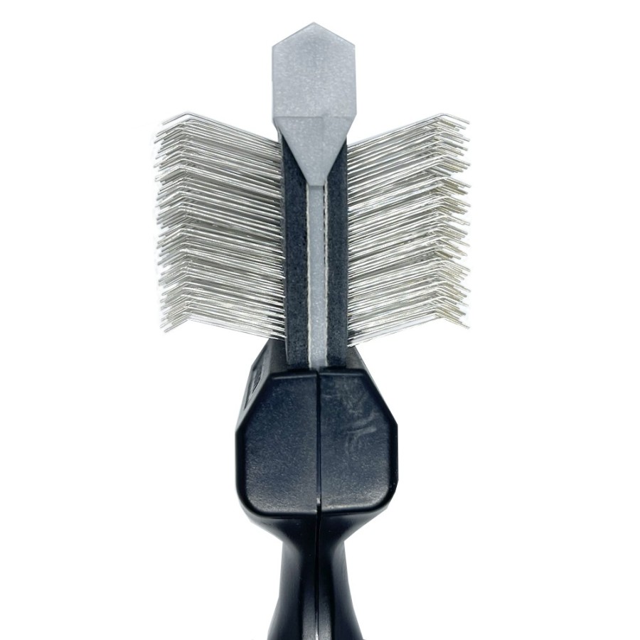 brosse-les-poochs-silver-argent-simple-groom-attitude-finition-mue-zoom