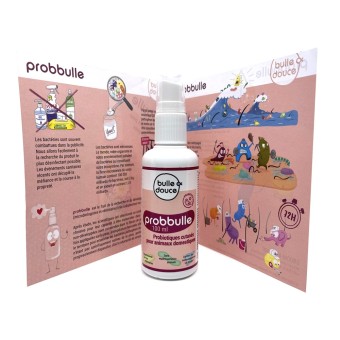 PROBBULLE : Spray probiotique pour soins cutanés d'animaux domestiques