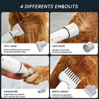 Séchoir Fluffy Dryer Pro UAH PET pour Chiens et Chats - petit, léger et puissant pour chat et chien