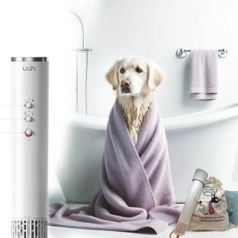 Séchoir Fluffy Dryer Pro UAH PET pour Chiens et Chats - petit, léger et puissant pour chat et chien